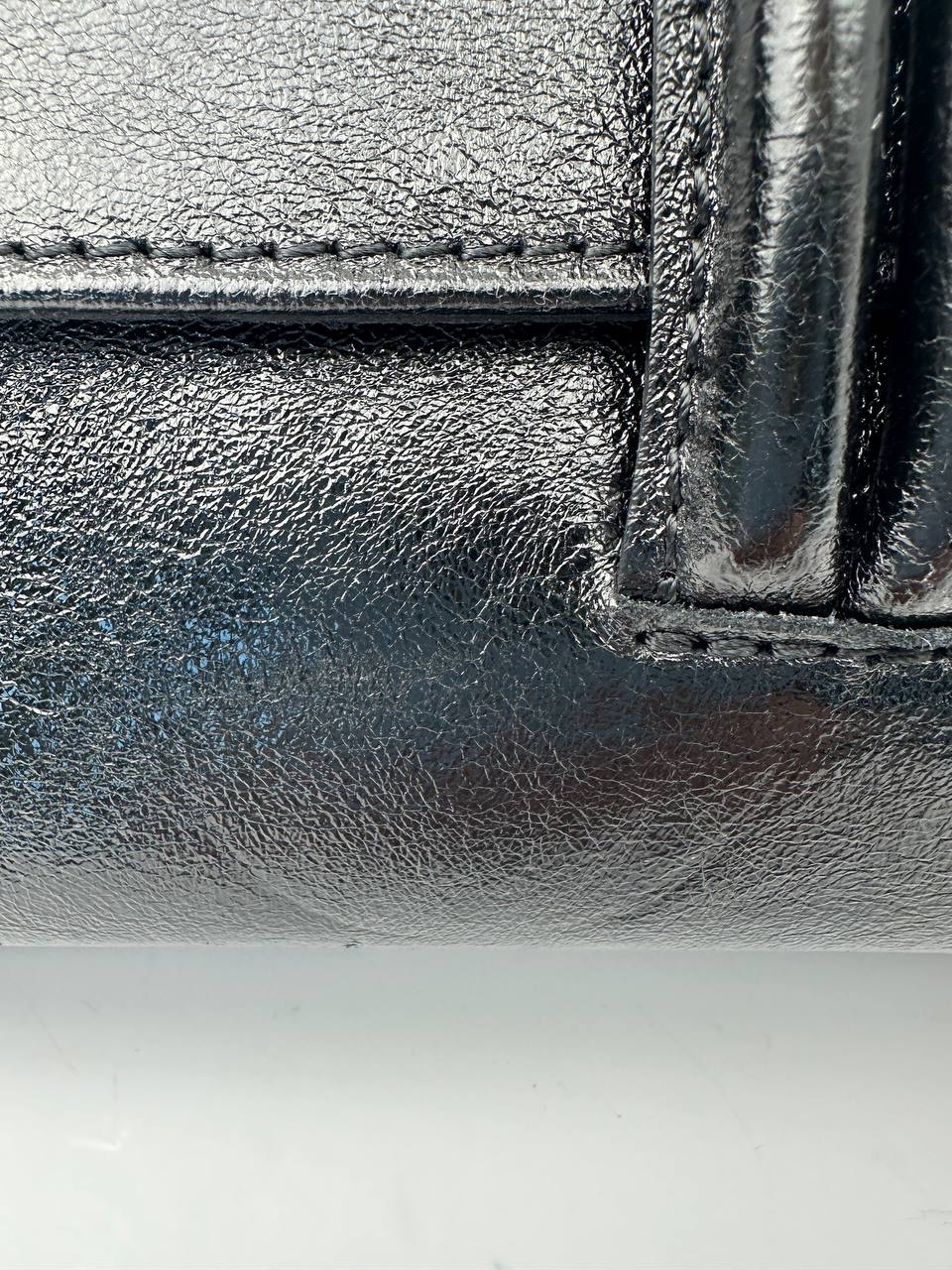 Sample Barletta Läderväska Shiny Svart /