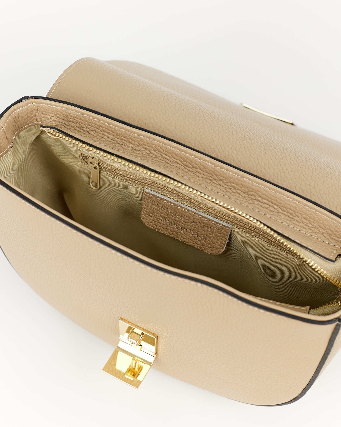 Leather bag "Como" Beige