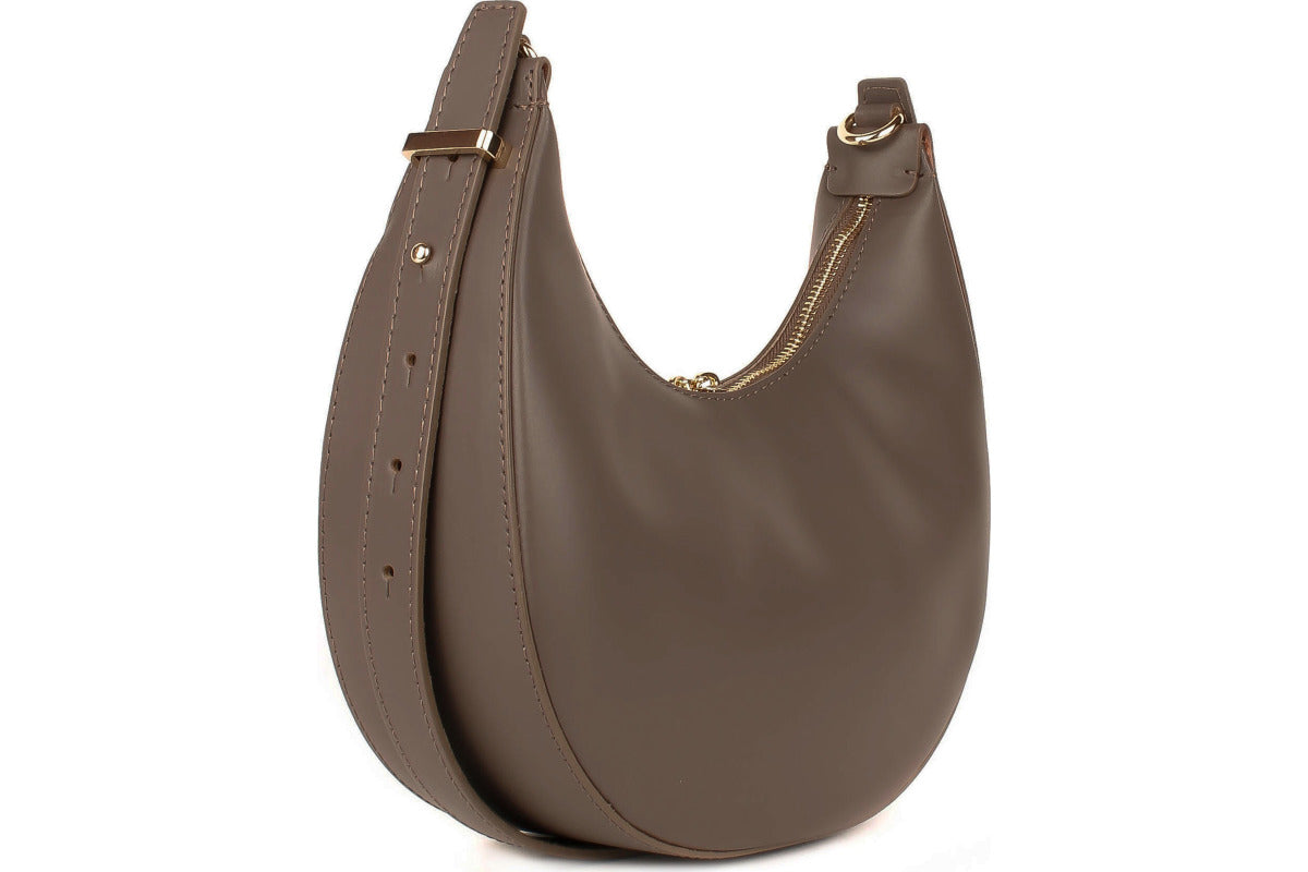 Leather bag "Luna", Taupe