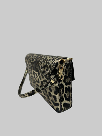 Sample Mini-kuvertväska i Läder Leopard /