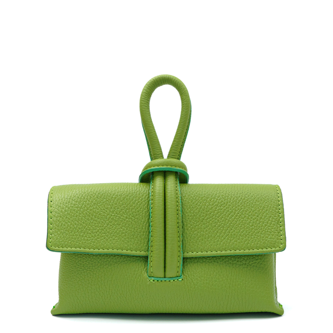 Leather bag "Barletta" Neon green