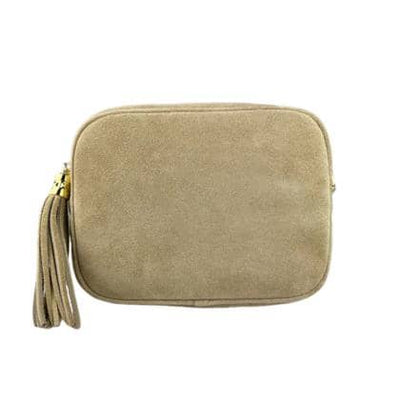 Camera bag in real suede, different colors