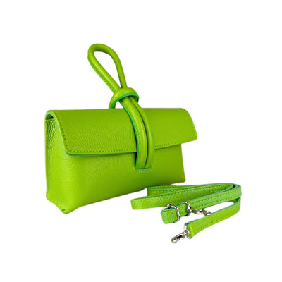 Leather bag "Barletta" Neon green