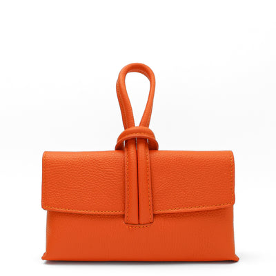 Leather bag "Barletta", Orange