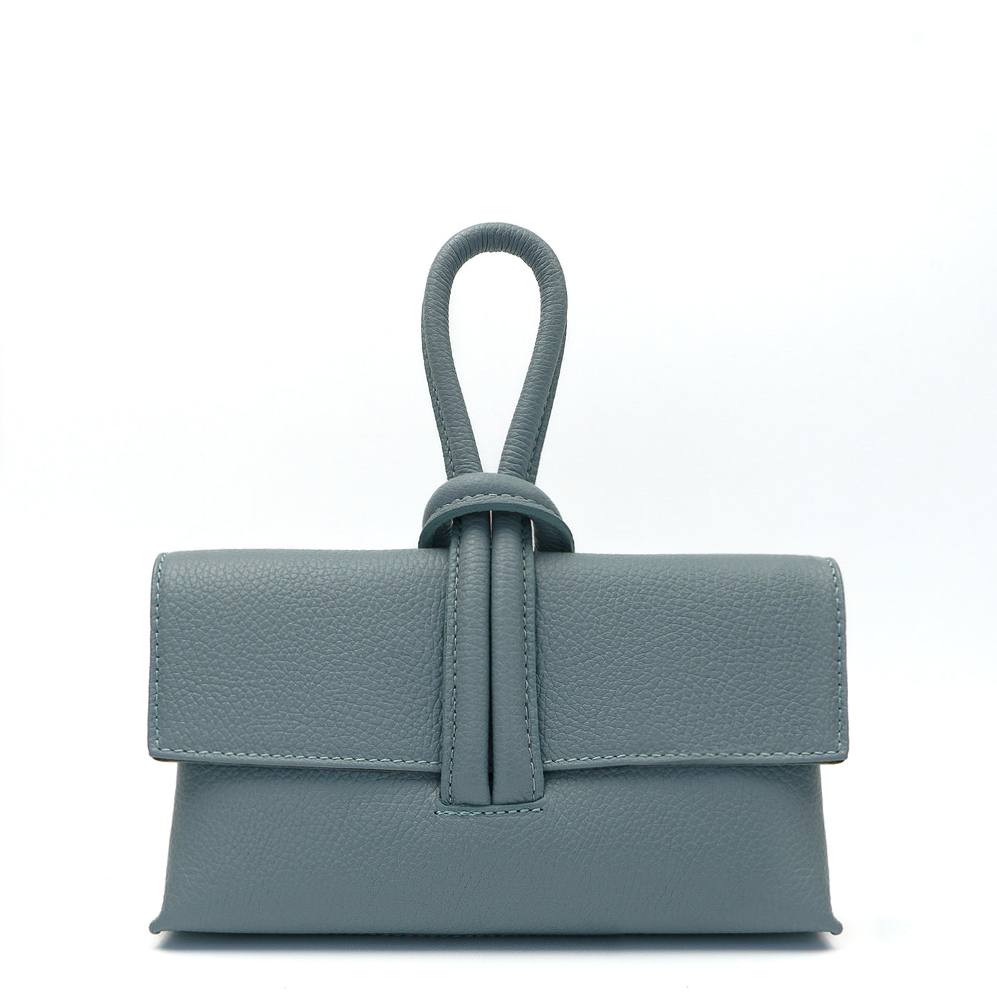 Leather bag "Barletta", Light blue