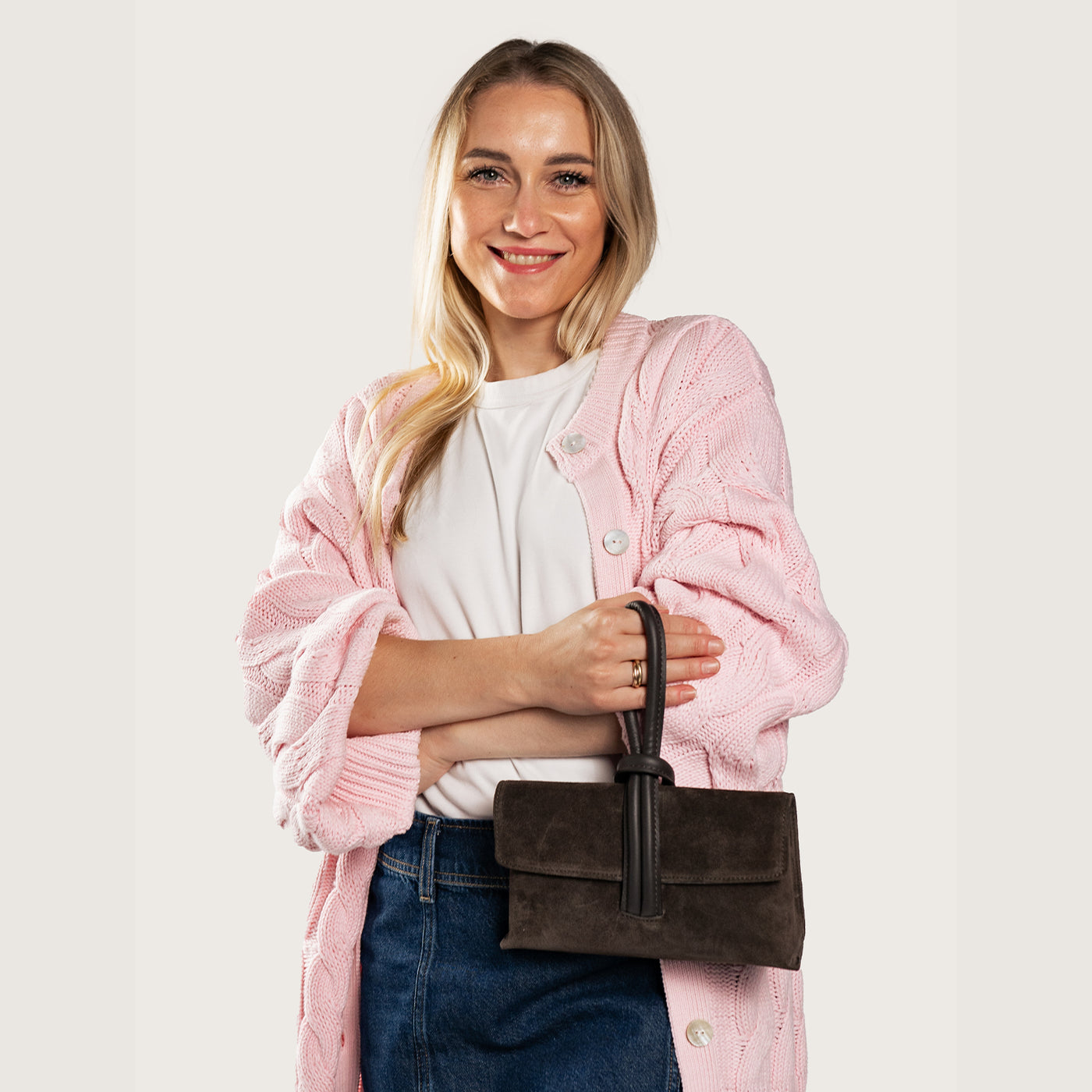 Mockaväska "Barletta"  Espresso Ash