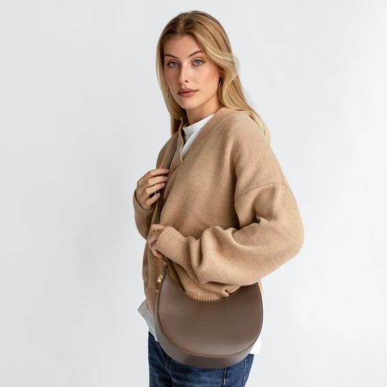 Sample Luna Läderväska Taupe ?