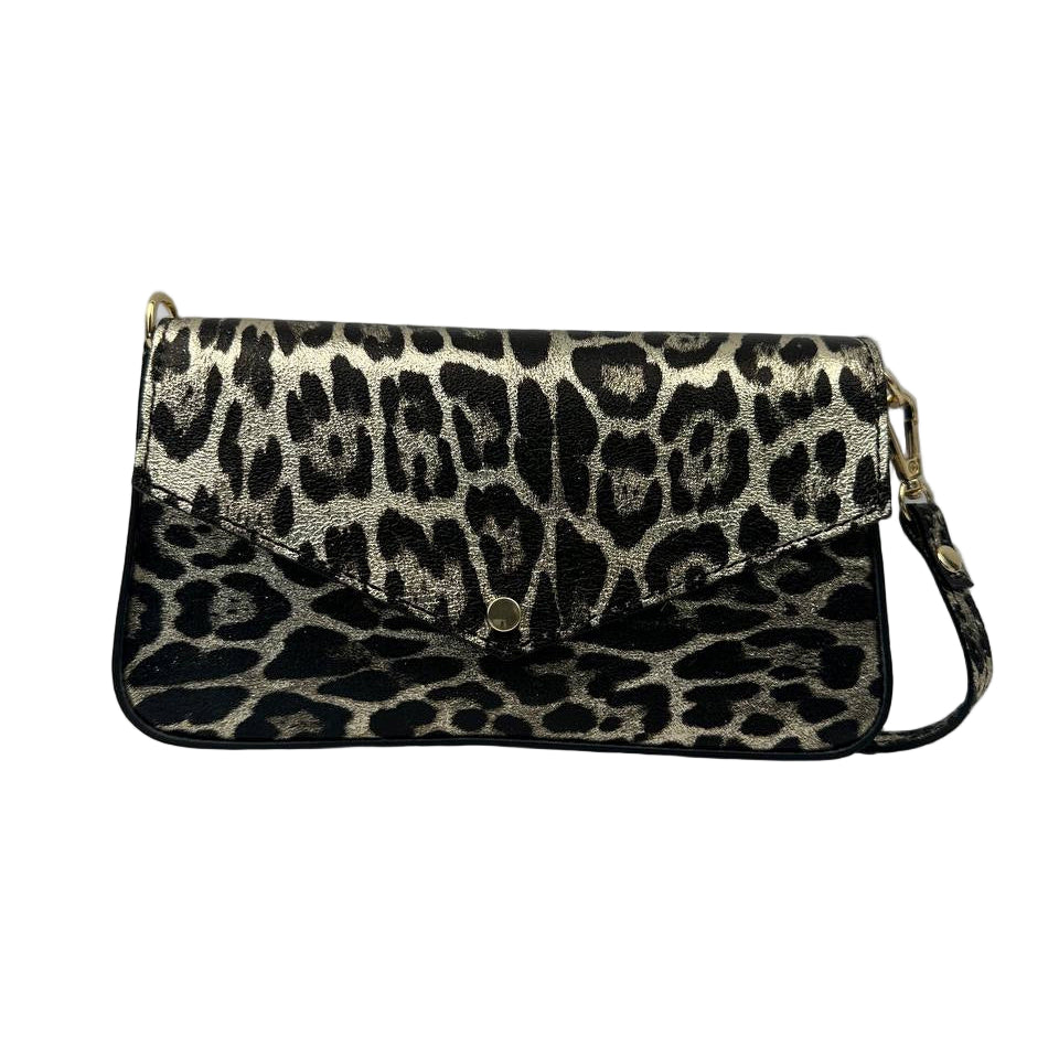 Sample Mini-kuvertväska i Läder Leopard /
