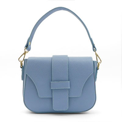 Leather bag "Treviso" Azul