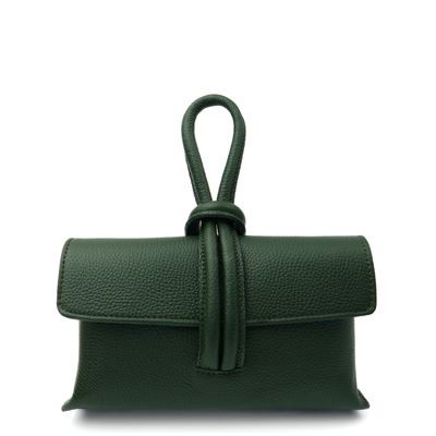 Leather bag "Barletta", Dark green