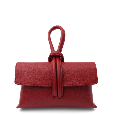 Leather bag "Barletta", Dark red