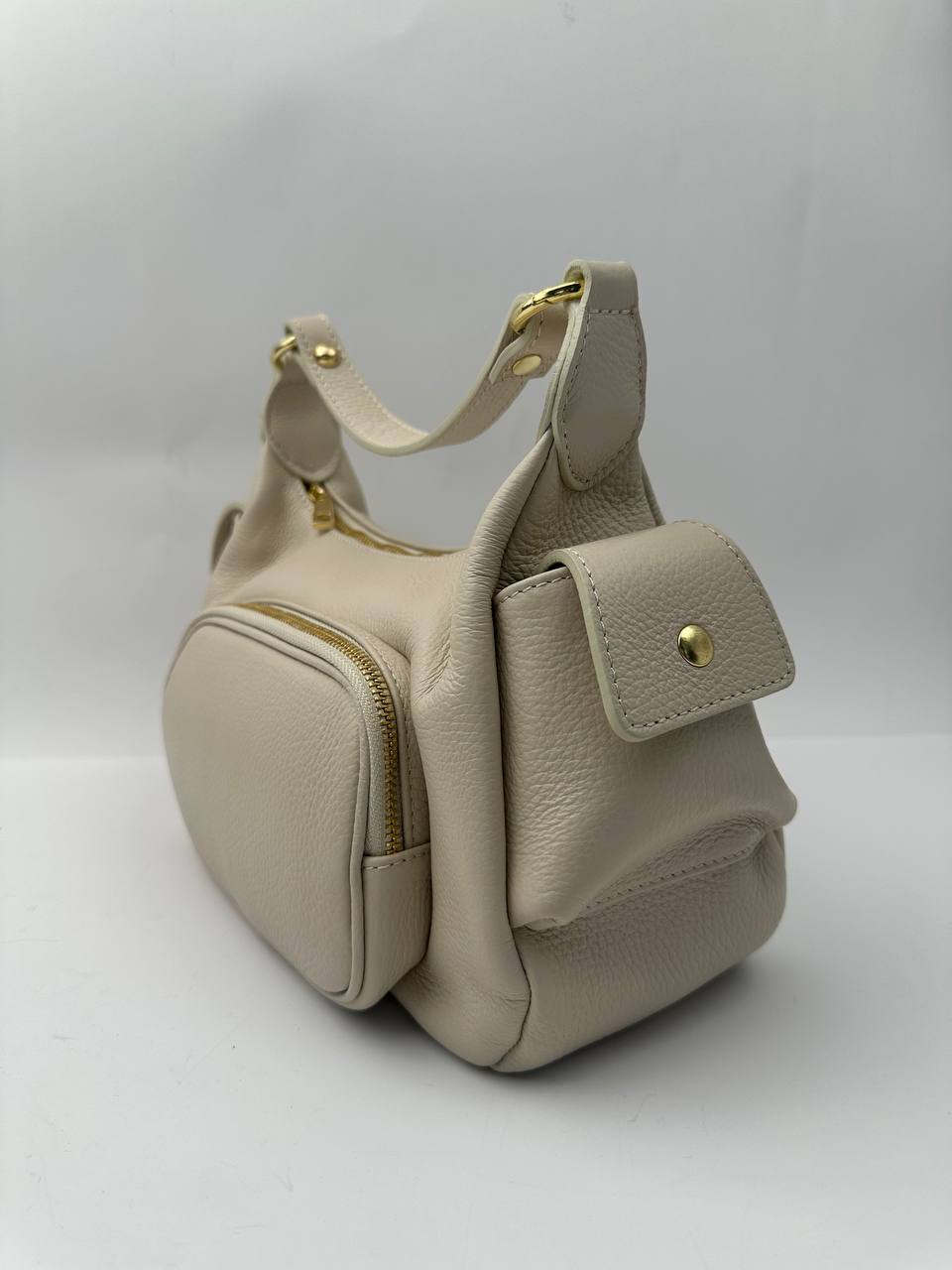 Sample Siena Läderväska Beige /