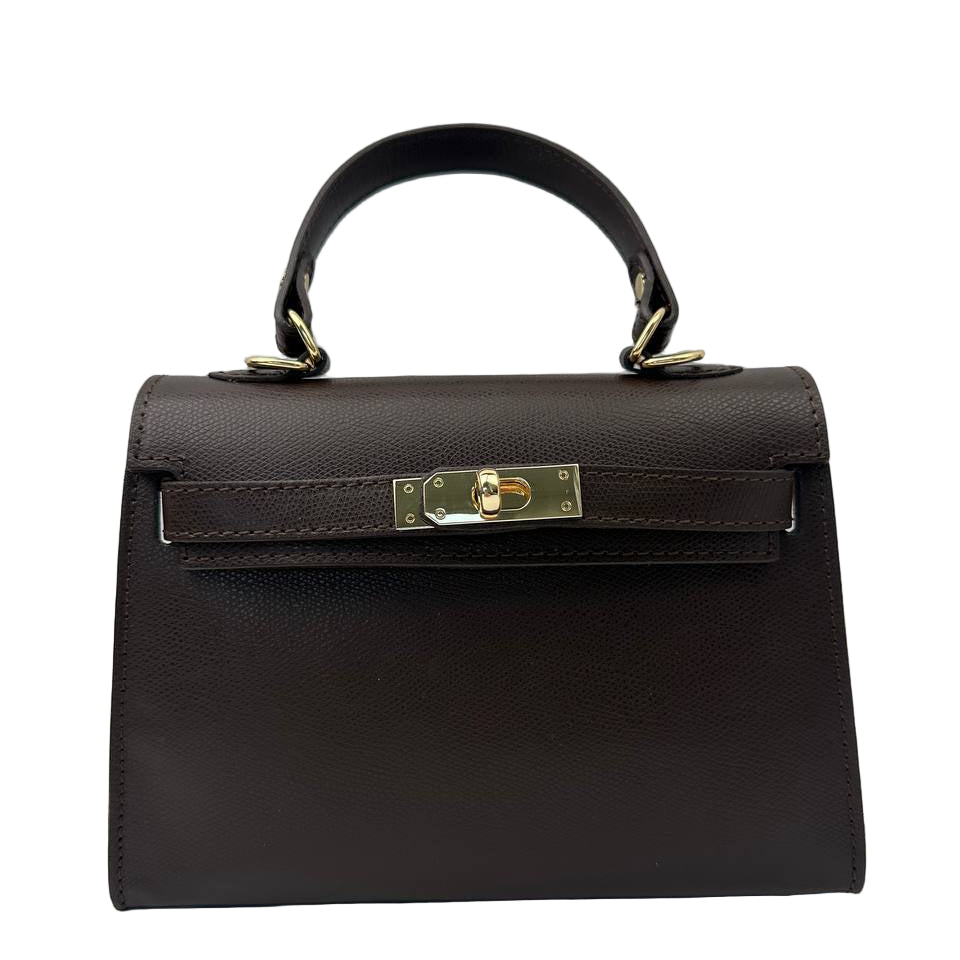 Sample Trento Maxi i Saffiano Läder Mörkbrun /