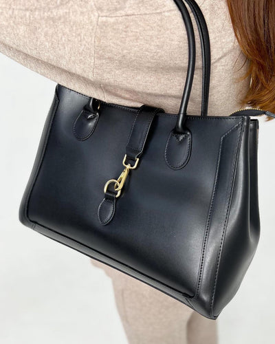 Leather bag "Faenza", Black