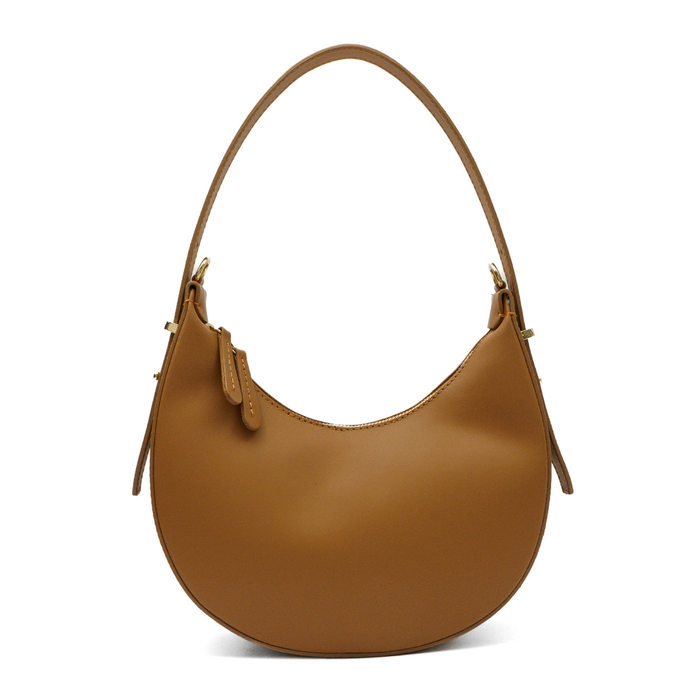 Leather bag "Luna", Light brown