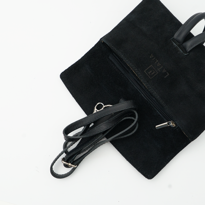 Bag "Barletta" in leather with shoulder strap –1