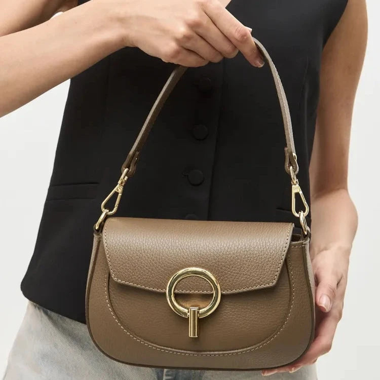 Leather bag "Asti" Taupe