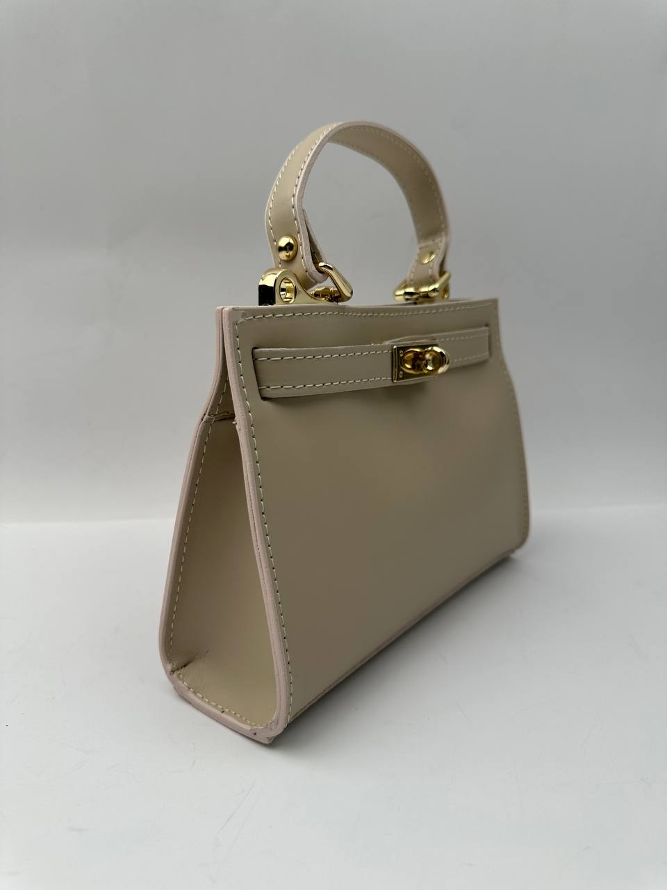 Sample Latina Läderväska Beige /