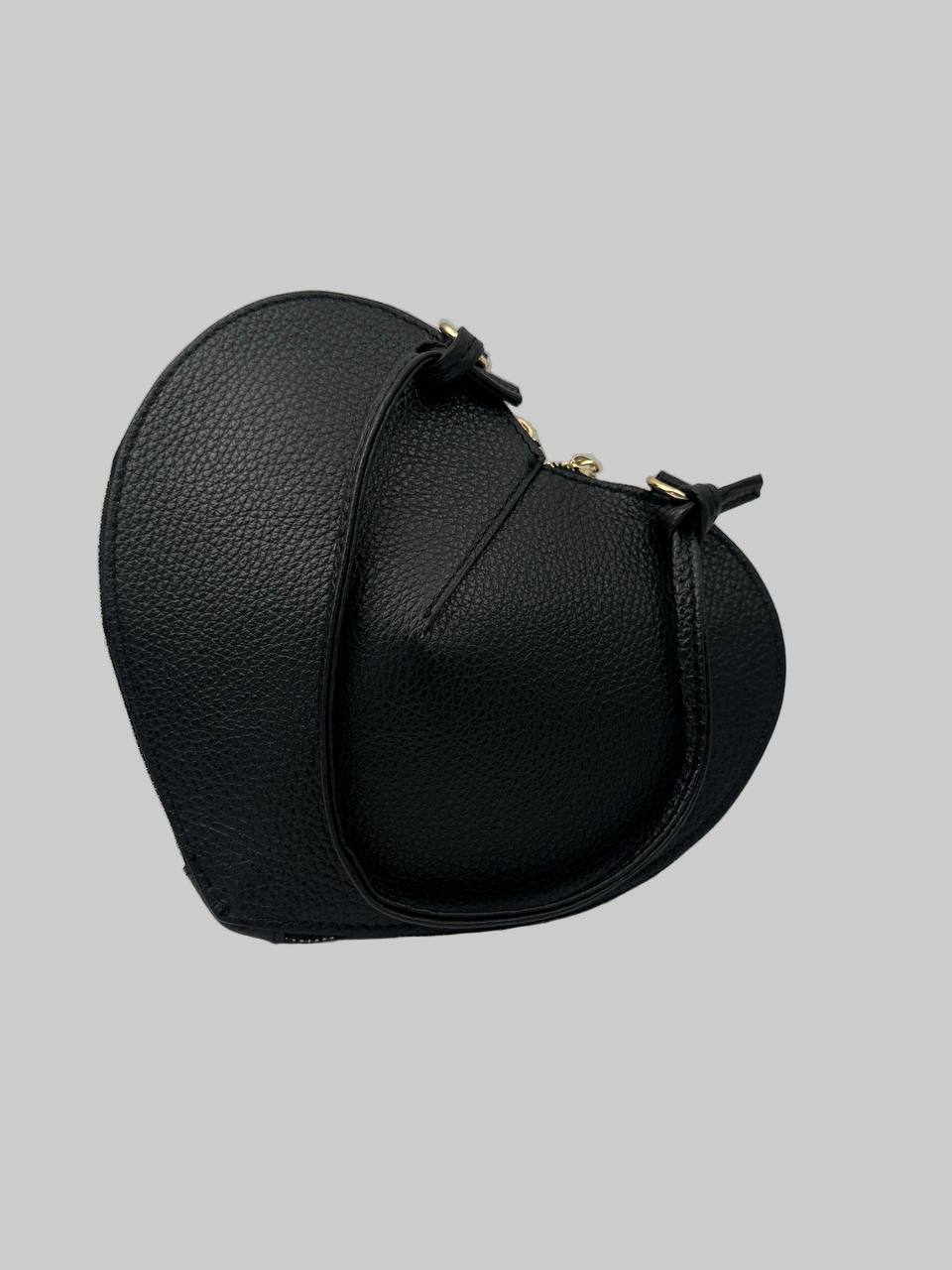 Sample Heart i Läder Svart med kort rem /