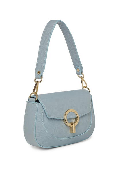Leather bag "Asti" Light blue