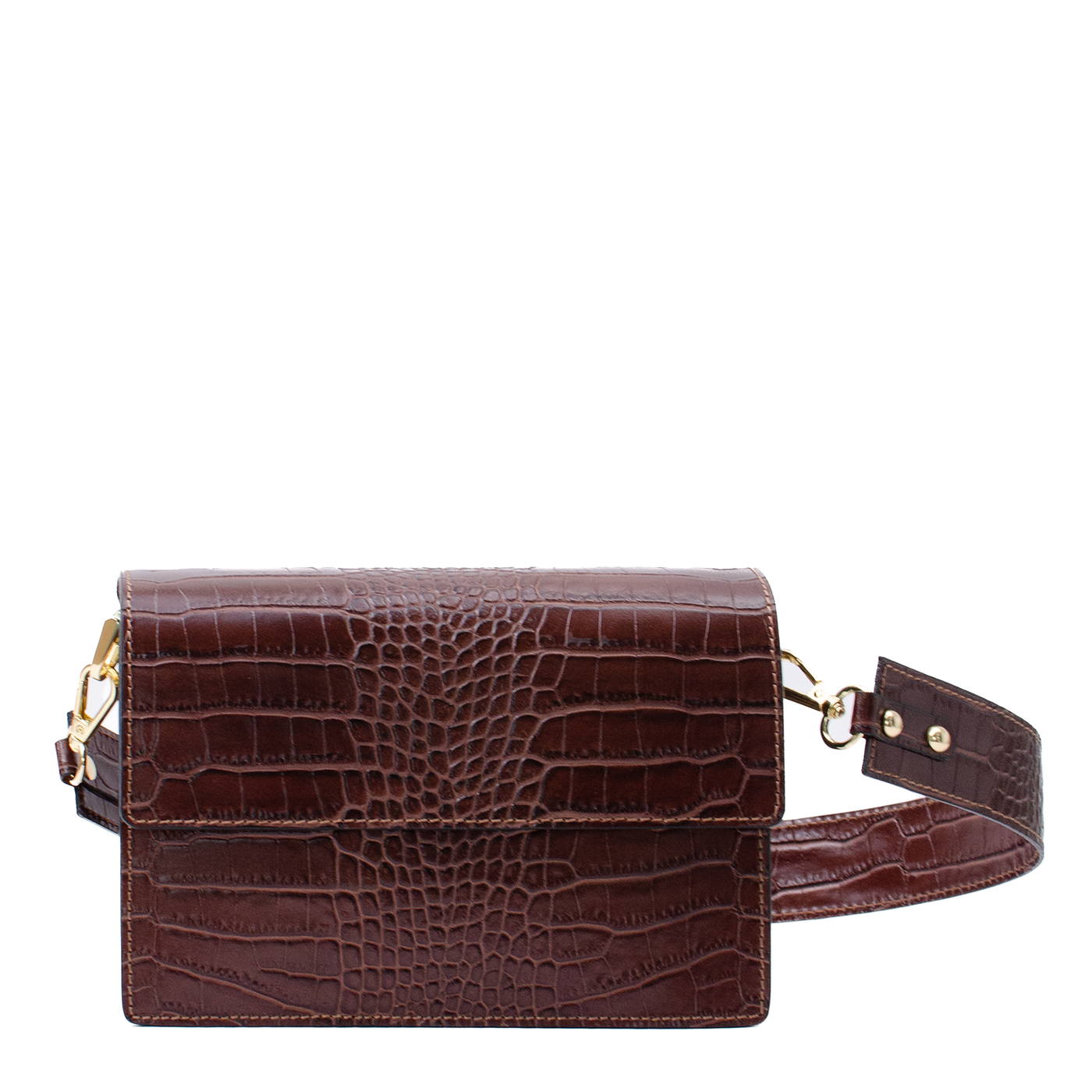 Väska "Ardea" Croco brun