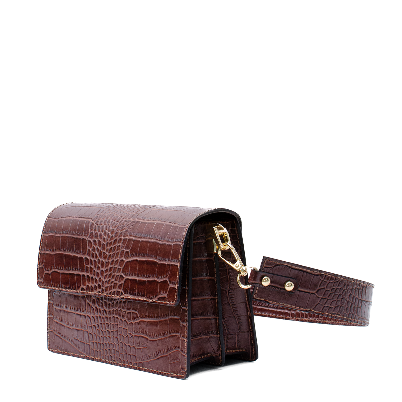 Väska "Ardea" Croco brun