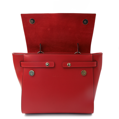 Leather bag "Arezzo", Red