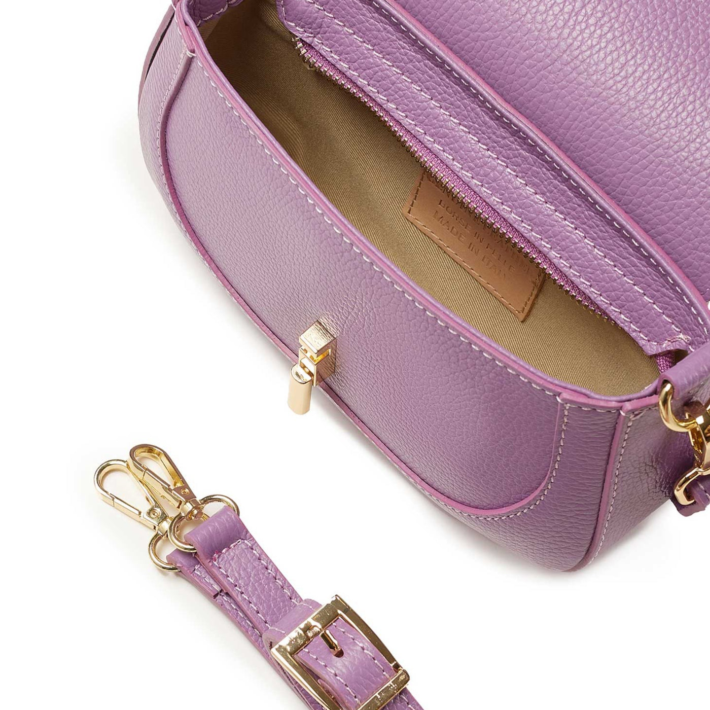 Leather bag "Asti" Light purple