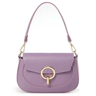 Leather bag "Asti" Light purple