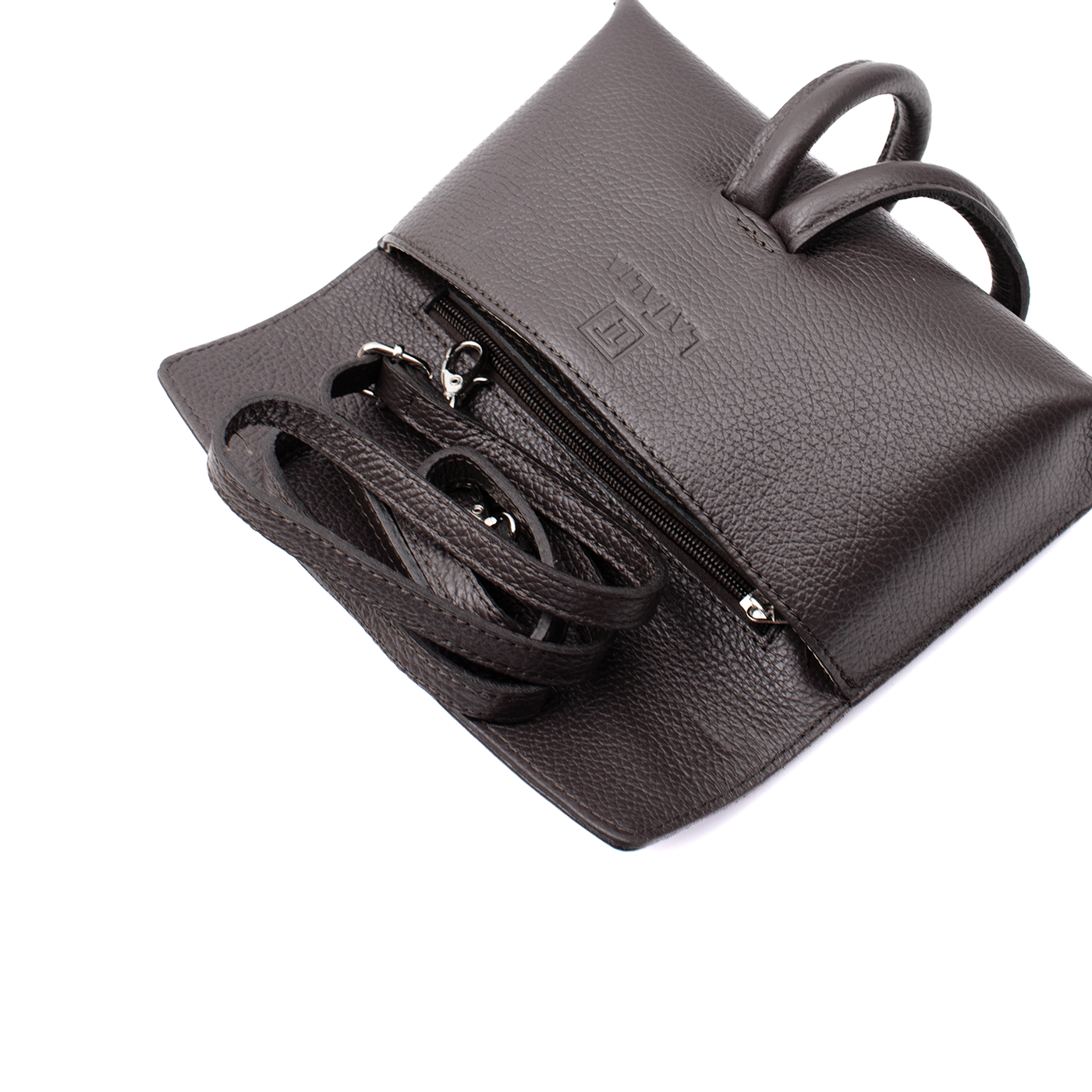 Skinnväska "Barletta", Mörkbrun