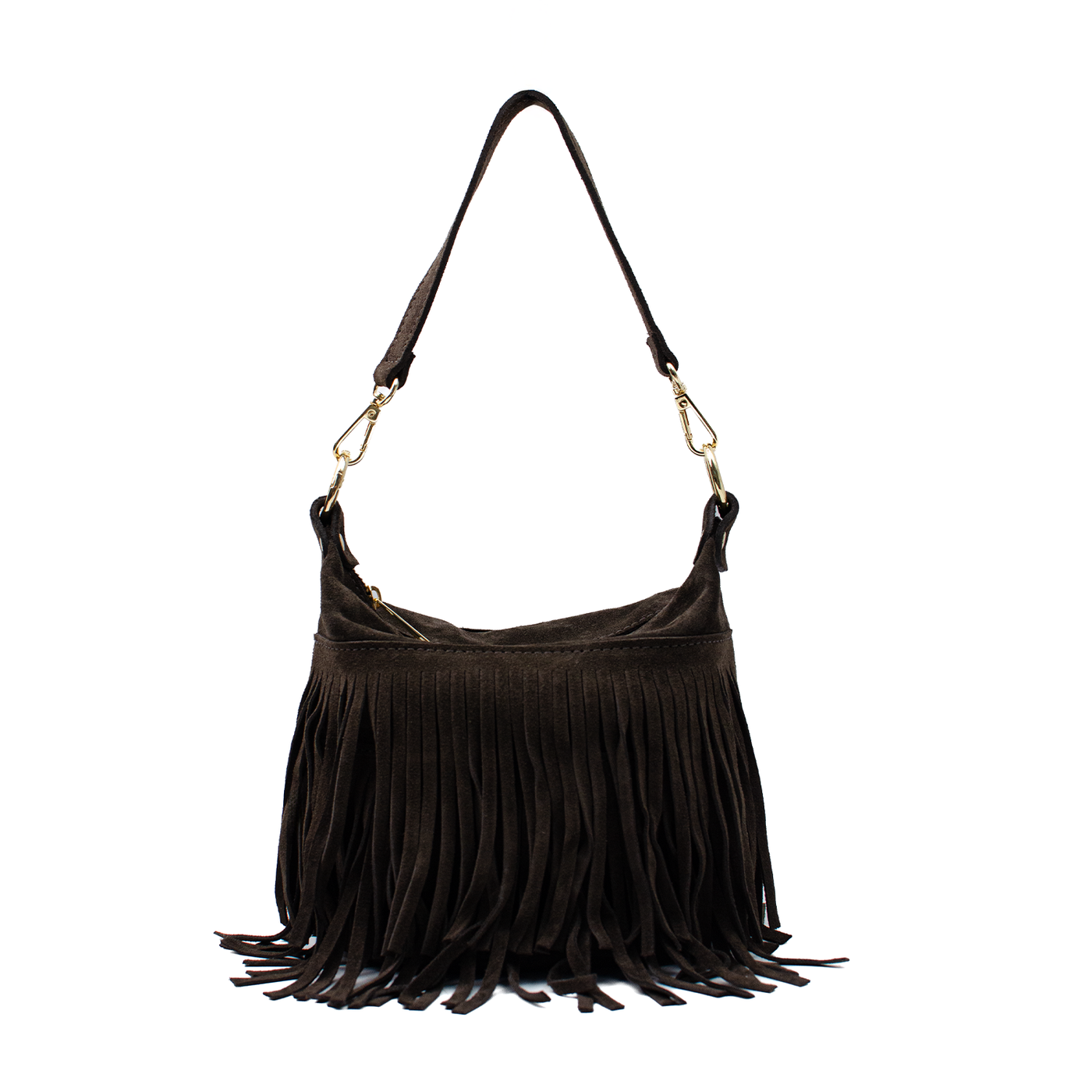 Väska i mocka "Cento" Espresso Ash