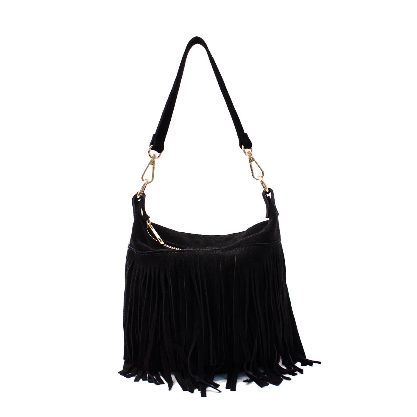 Väska i mocka "Cento" Svart