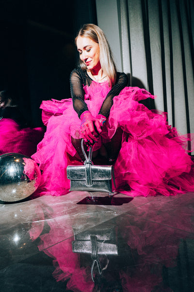 Skinnväska "Barletta" Silver