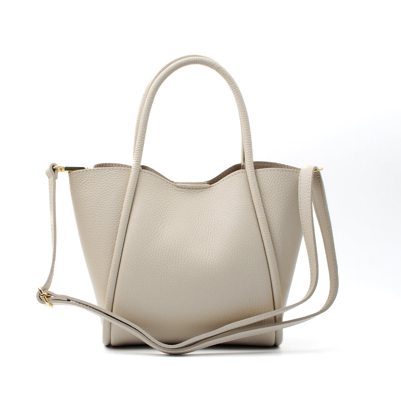 Leather bag "Florence M" Beige