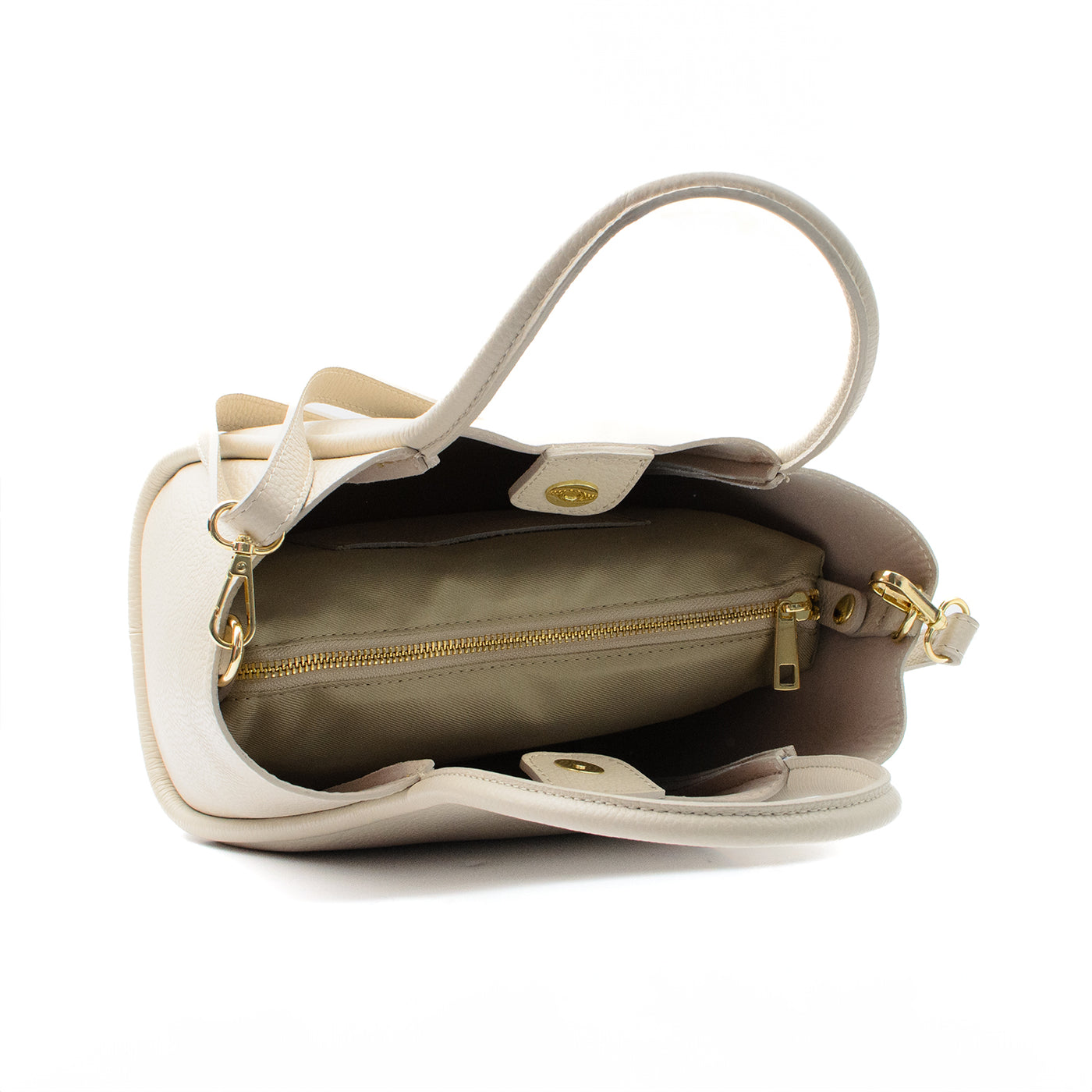 Leather bag "Florence M" Beige