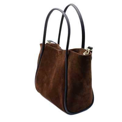 Shoppingväska "Florence L" i mocka Chocolate