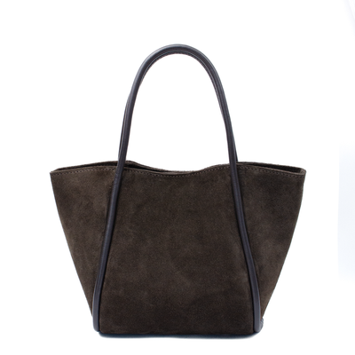 Shoppingväska "Florence L" i mocka Espresso Ash