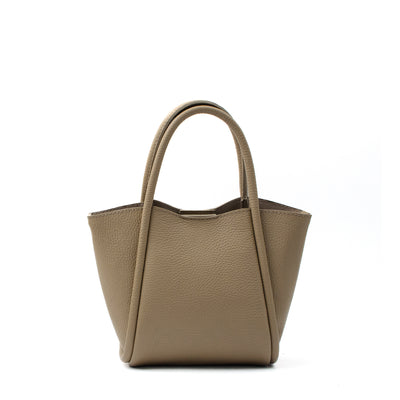 Leather bag "Florence S" Light taupe