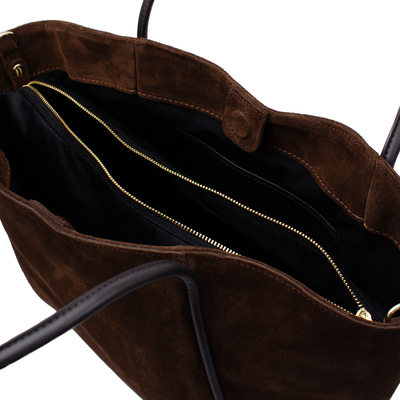 Shoppingväska "Florence XL" i mocka Chocolate