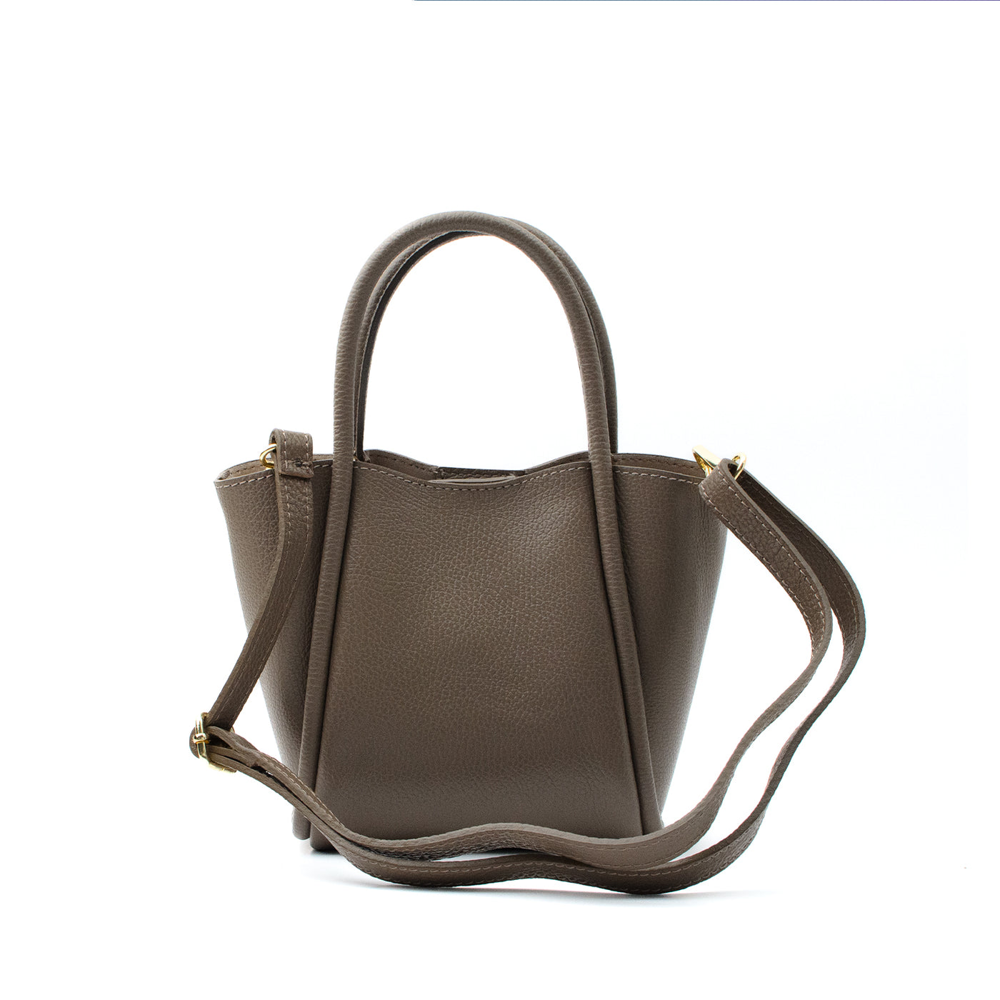 Leather bag "Florence S" Taupe