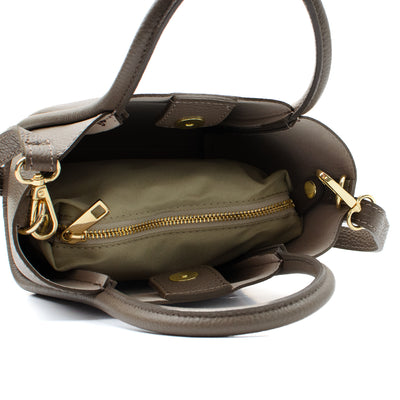 Leather bag "Florence S" Taupe