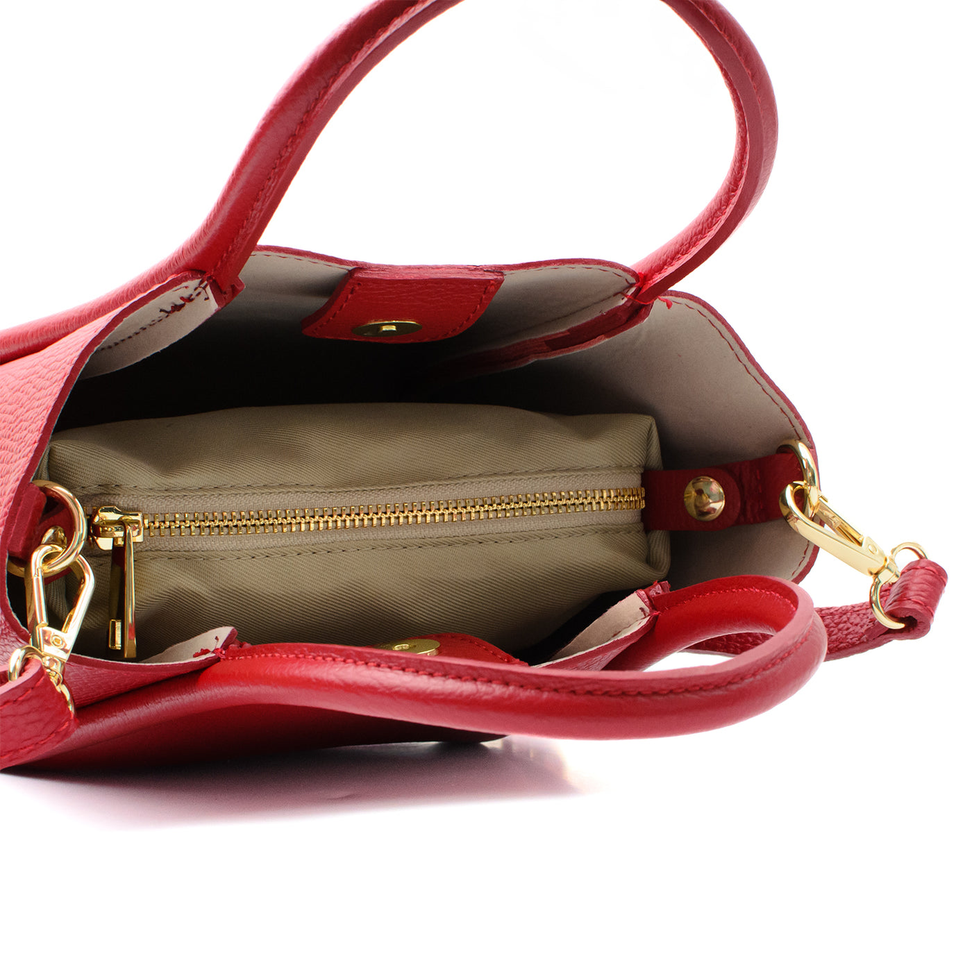 Leather bag "Florence S" Red