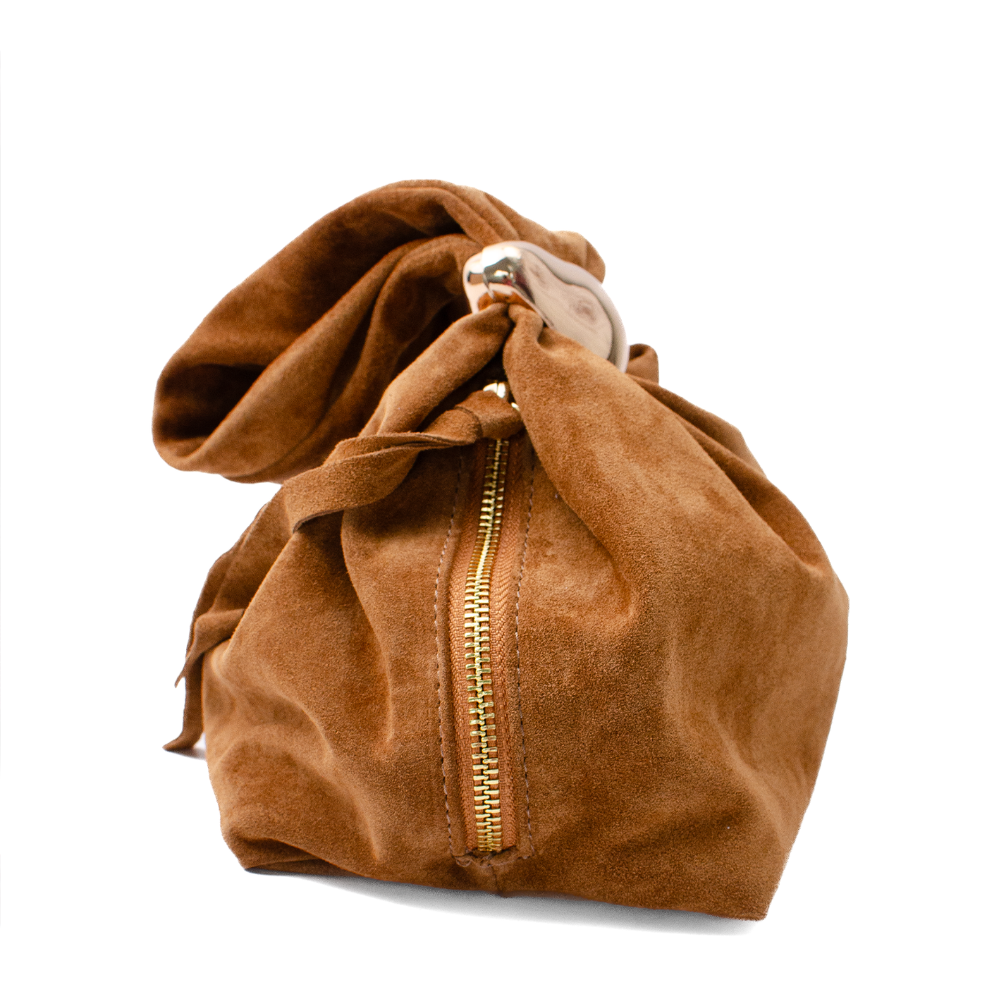 Väska "Gala" i mocka, Caramel