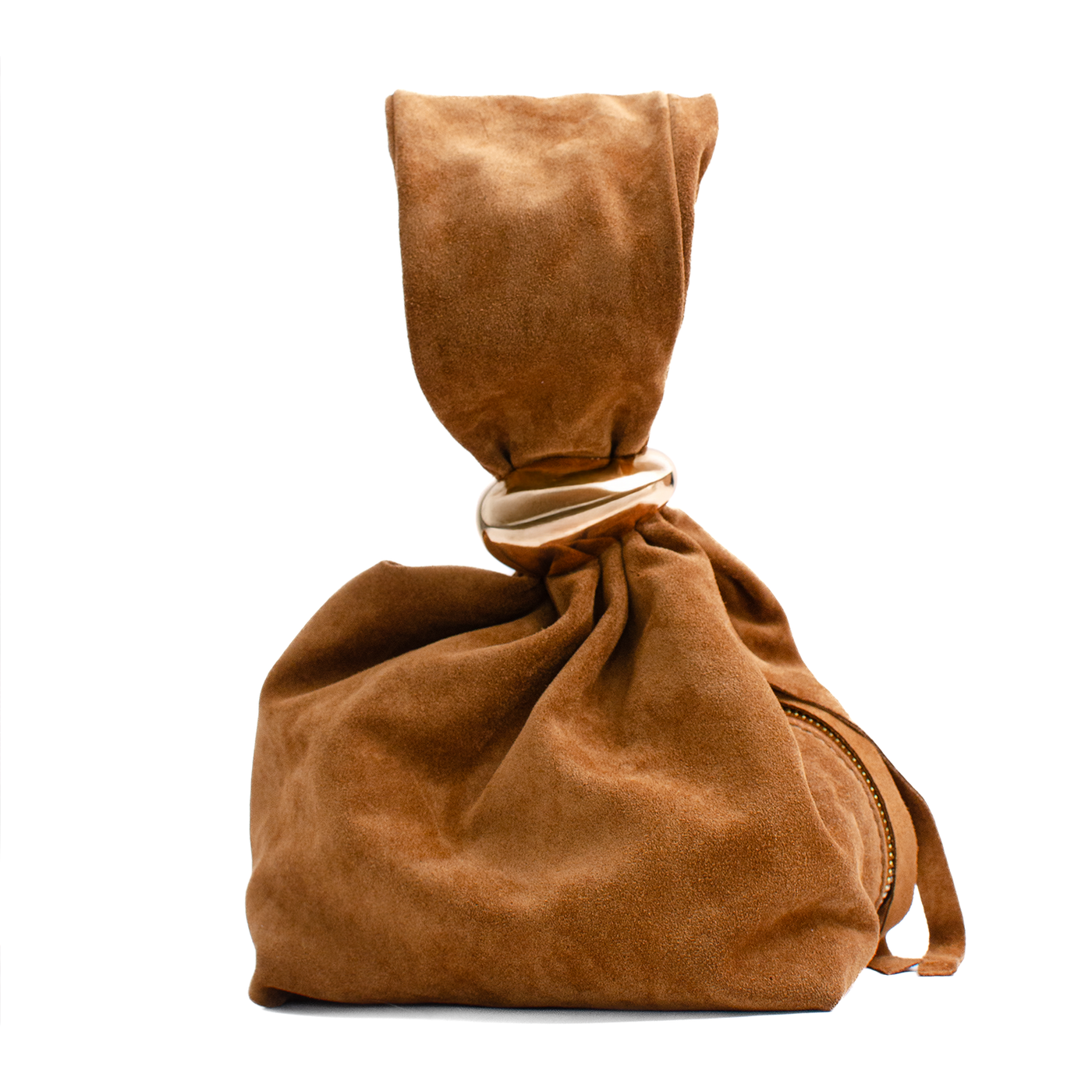 Väska "Gala" i mocka, Caramel