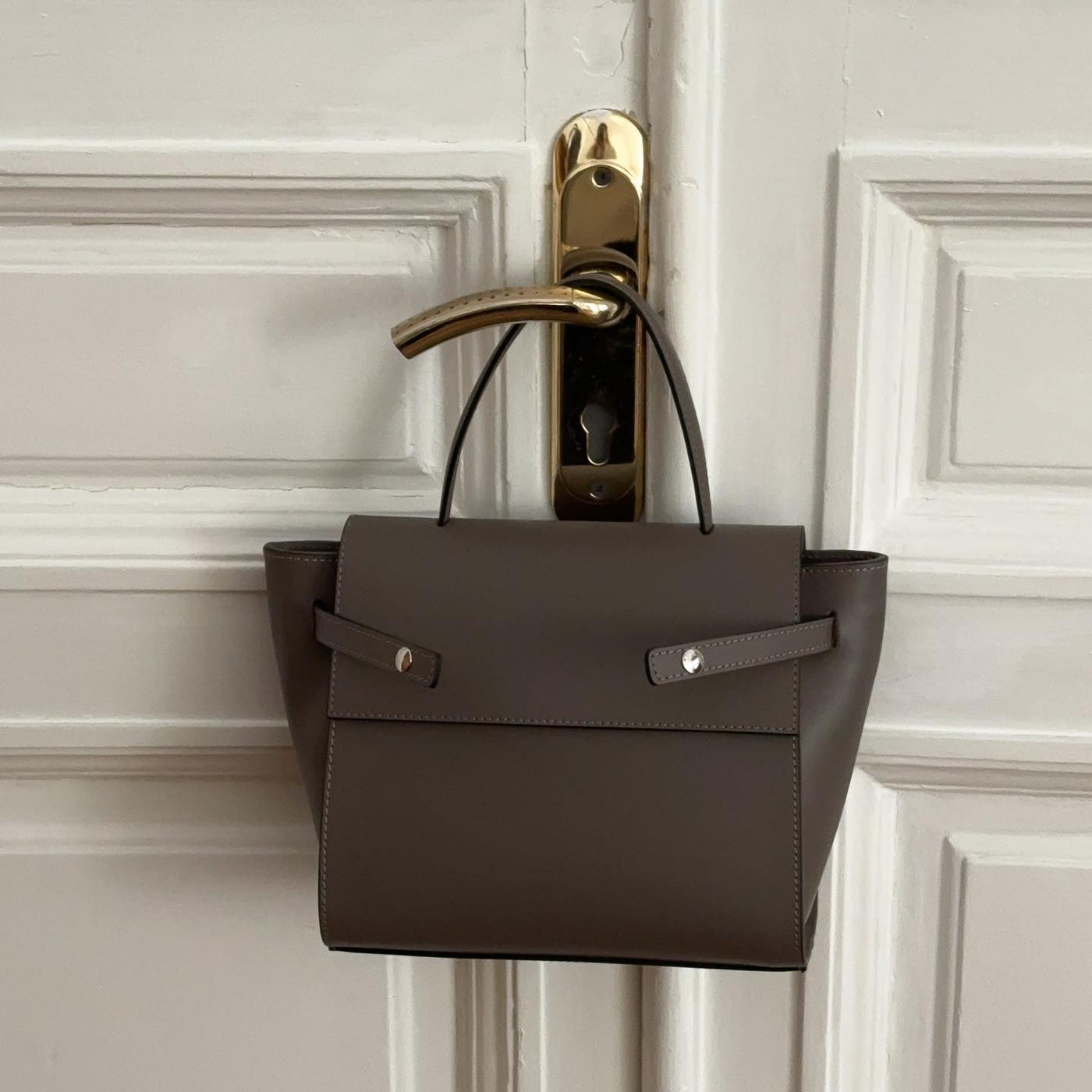 Leather bag "Arezzo", Taupe