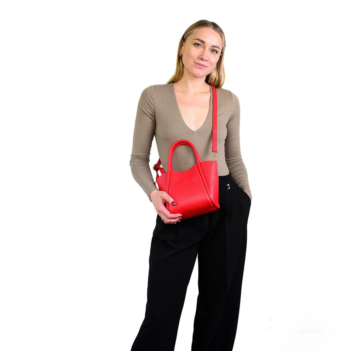 Sample Florence S Läderväska Bordeaux /