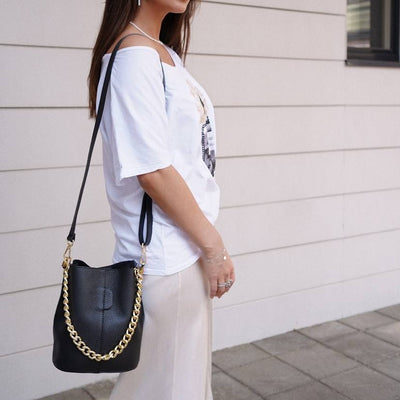 Sample Ravenna Läderväska med Kedja Röd /