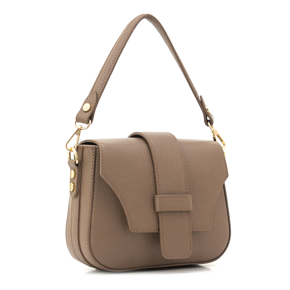 Leather bag "Treviso" Taupe