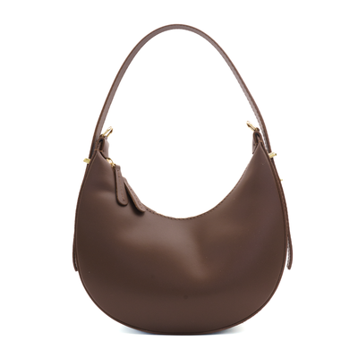 Leather bag "Luna", Dark brown