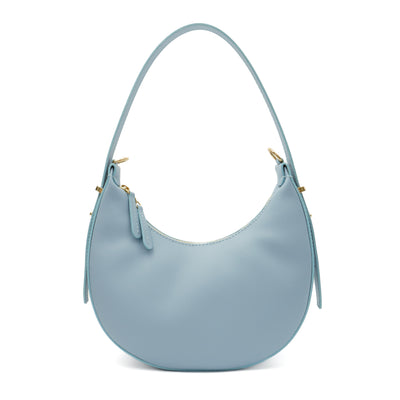 Leather bag "Luna", Light blue